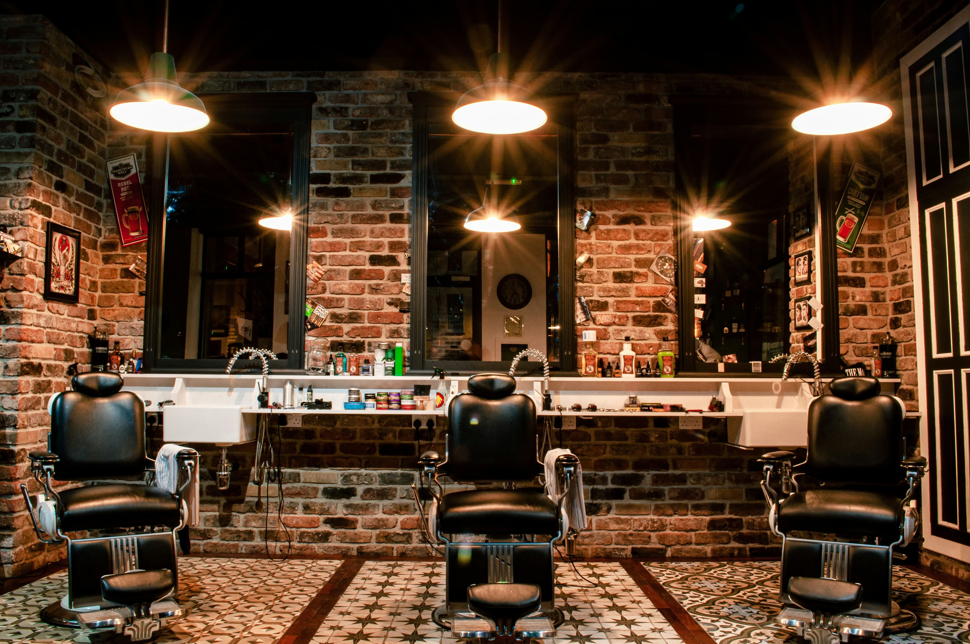 Salon de barbier moderne